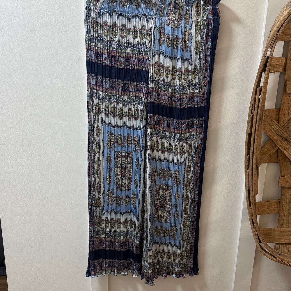 Nbynancy Bohemian Patterned Wide- leg